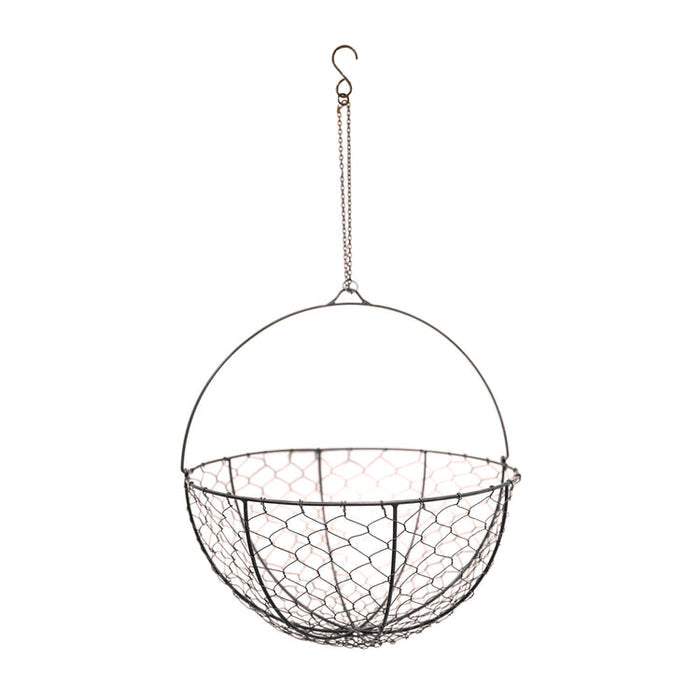 Buy Ivyline Outdoor Hanging Wired Netted Basket online UK