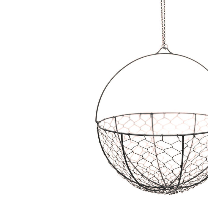 Buy Ivyline Outdoor Hanging Wired Netted Basket online UK