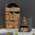 Buy Ivyline Outdoor Libra Contemporary Fire Pit in Matt Black online UK