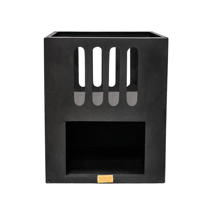 Buy Ivyline Outdoor Libra Contemporary Fire Pit in Matt Black online UK