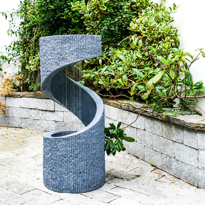 Buy Ivyline Outdoor Spiral Water Feature online UK
