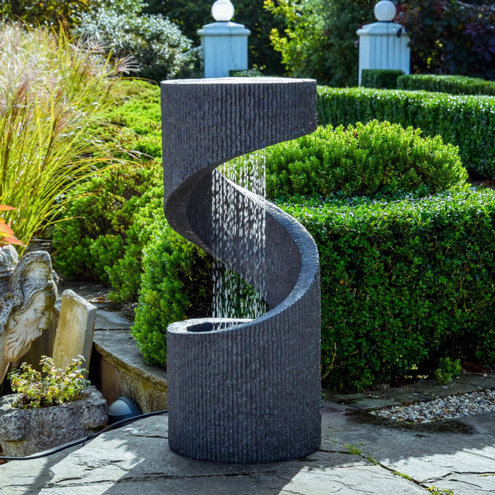 Buy Ivyline Outdoor Spiral Water Feature online UK