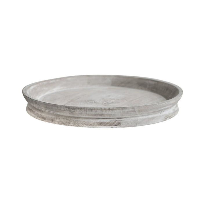 Buy Ivyline Padstow White Wash Wooden Candle Tray online UK