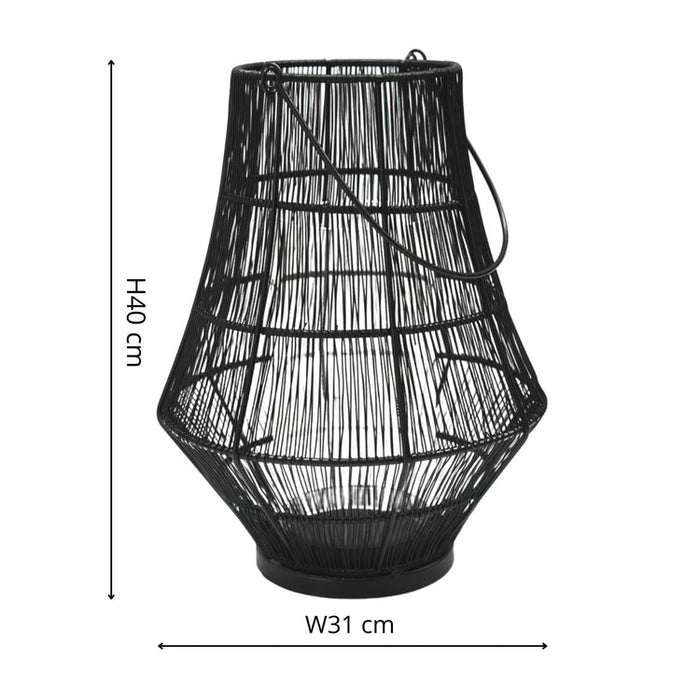 Buy Ivyline Portofino Curve Wirework Lantern online UK