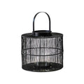 Buy Ivyline Portofino Wirework Lantern with Glass Insert Black online UK