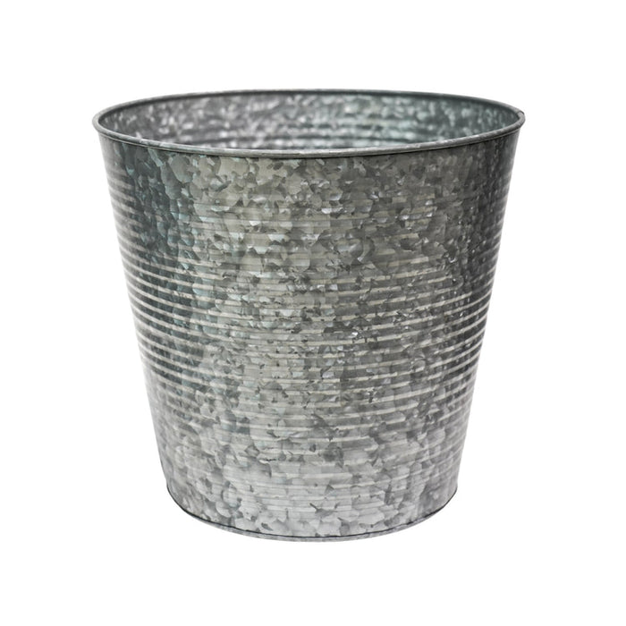Buy Ivyline Ribbed Galvanised Planter online UK