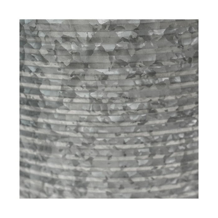 Buy Ivyline Ribbed Galvanised Planter online UK