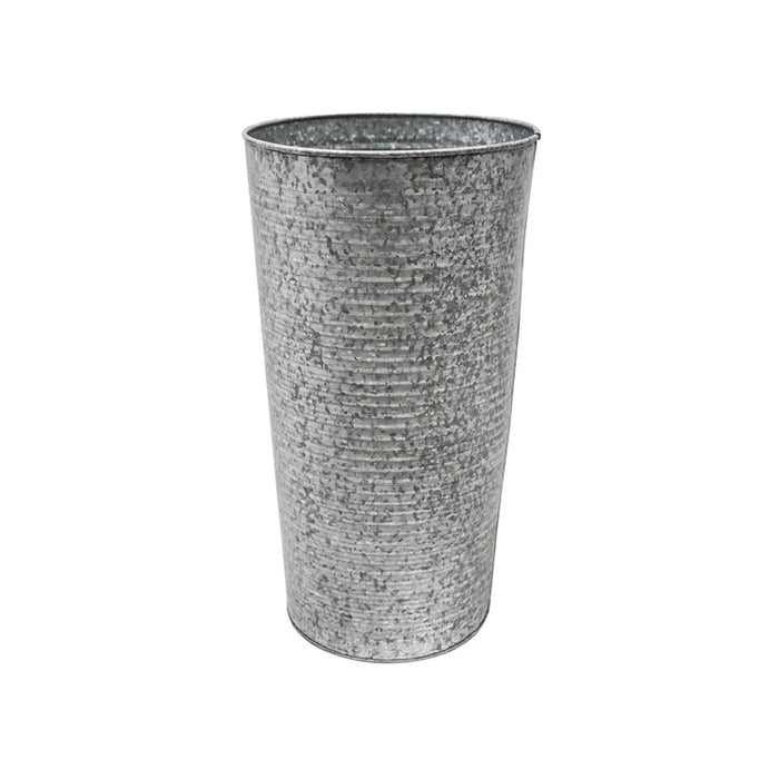 Buy Ivyline Ribbed Galvanised Vase online UK
