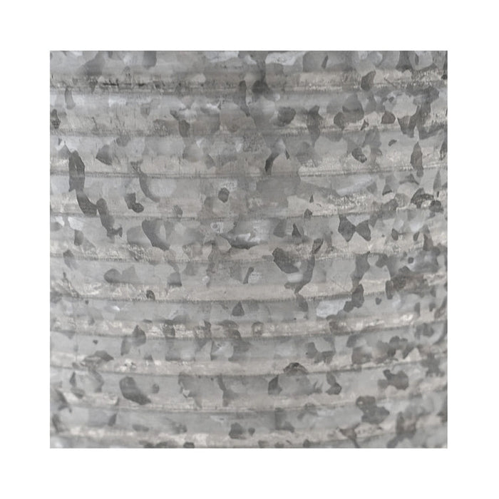 Buy Ivyline Ribbed Galvanised Vase online UK