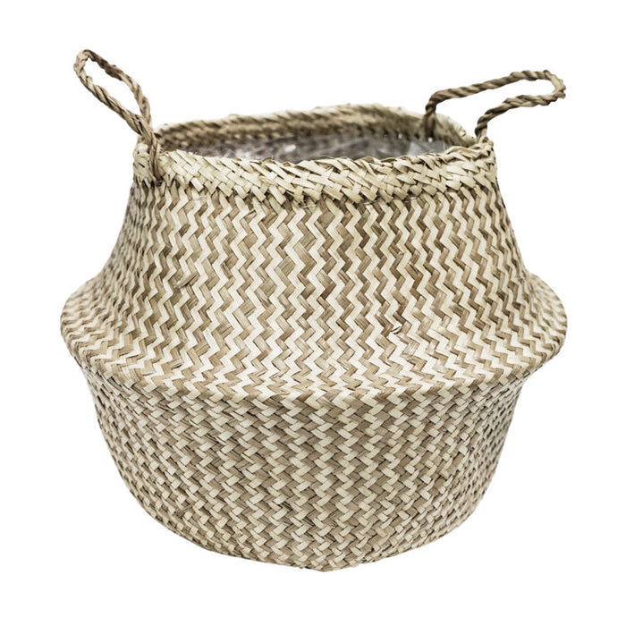 Buy Ivyline Seagrass Chevron Lined Basket online UK
