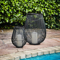 Buy Ivyline Venere Lantern Black with Glass Insert online UK