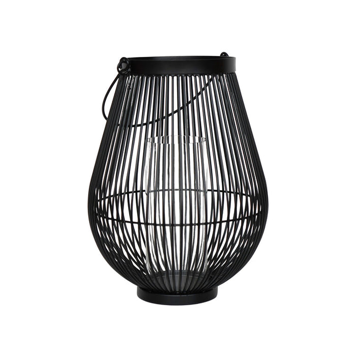 Buy Ivyline Venere Lantern Black with Glass Insert online UK