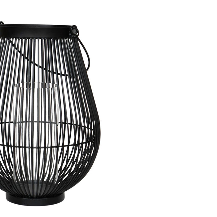 Buy Ivyline Venere Lantern Black with Glass Insert online UK