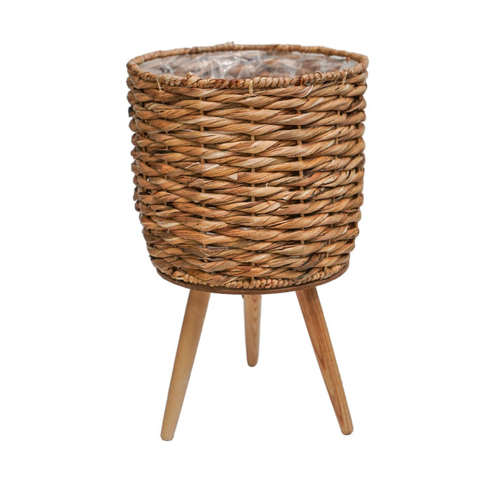 Buy Ivyline Water Hyacinth Lined basket on Legs online UK