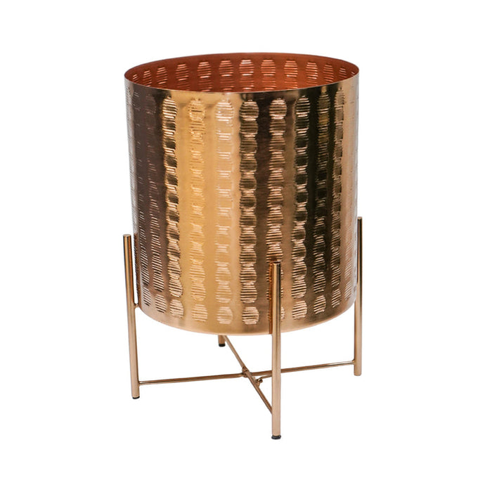 Buy Ivyline Zendaya Embossed Metal Planter with Stand online UK