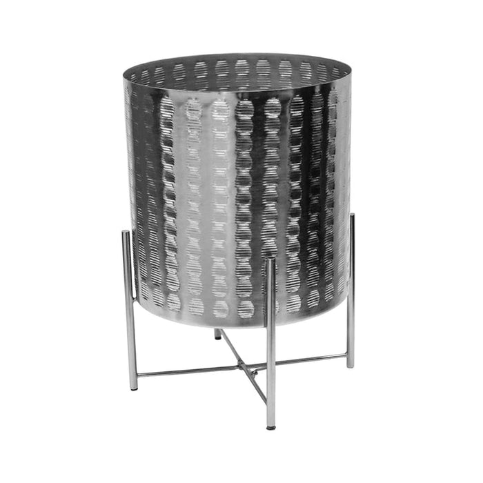 Buy Ivyline Zendaya Embossed Metal Planter with Stand online UK