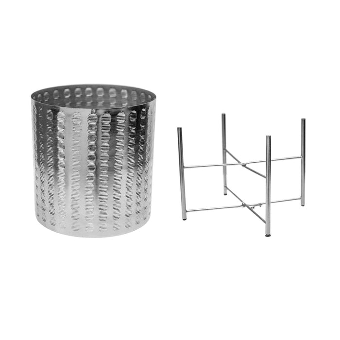 Buy Ivyline Zendaya Embossed Metal Planter with Stand online UK