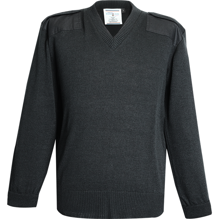 Jersey Knit 70% Acrylic/30% Wool V-Neck Sweater