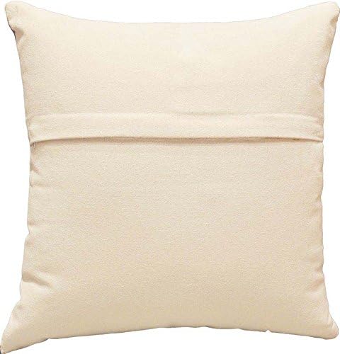 Cream solid pillow cover with subtle woven texture