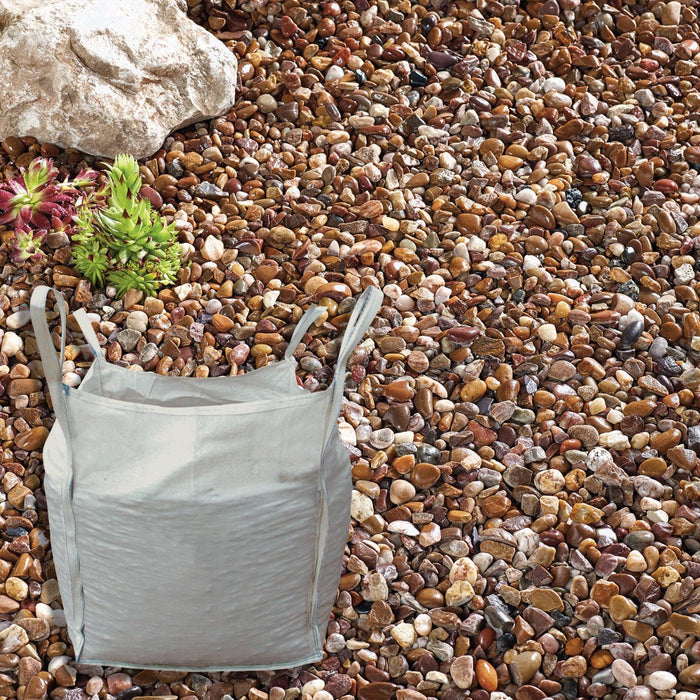 Buy Kelkay Quartzite Pea Pebbles 10-22mm 750kg Bulk Bag online UK
