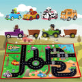 La Granja de Zenón Pull-Back Car Toy Set – Bartolito, Farm Animals & Play Mat | Official Licensed | Ages 1–3 | Kids Birthday Gift