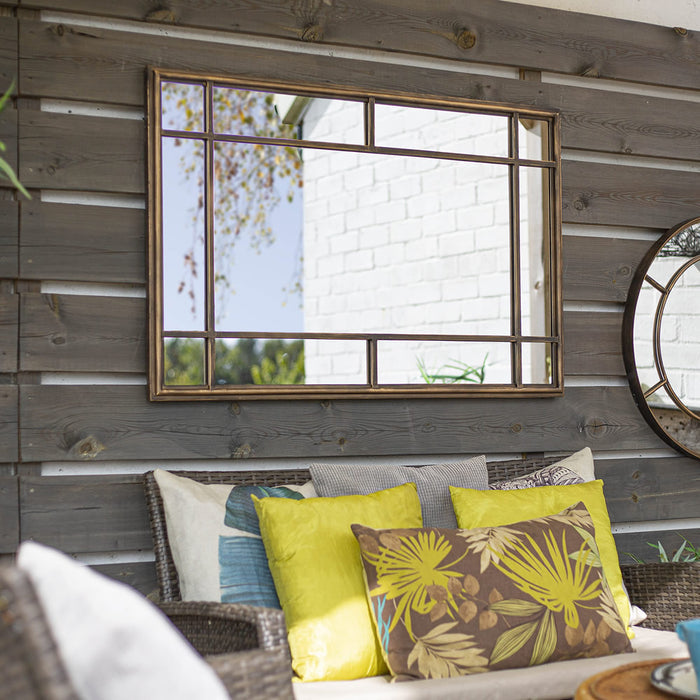 Buy La Hacienda Milano Mirror Gold Rectangle online UK