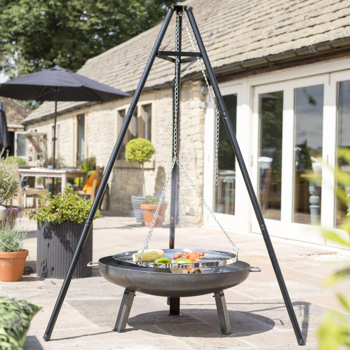 Buy La Hacienda Tripod With Hanging Grill online UK