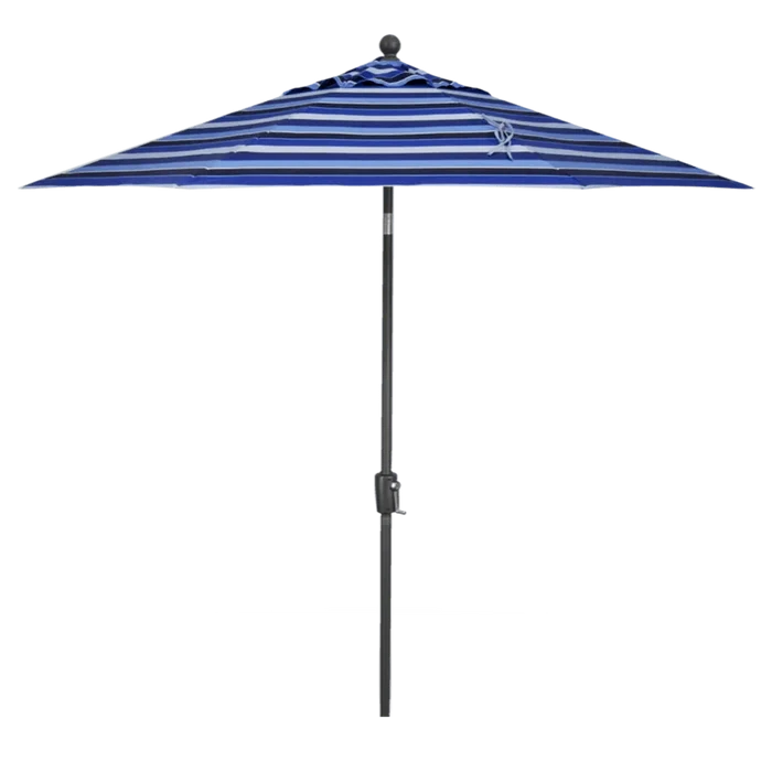 Local Special, Treasure Garden 9' Auto Tilt Umbrella with Anthracite Frame and Milano Cobalt Fabric Outdoor Umbrellas & Sunshade 12026527