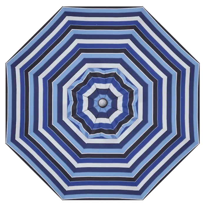 Local Special, Treasure Garden 9' Auto Tilt Umbrella with Anthracite Frame and Milano Cobalt Fabric Outdoor Umbrellas & Sunshade 12026527