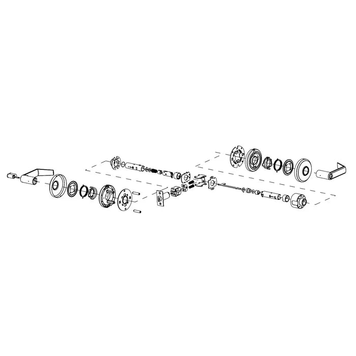 LOCKTON DDA'6000 Series' LEVERSET - LATCHING HALF SET (70mm B/Set)