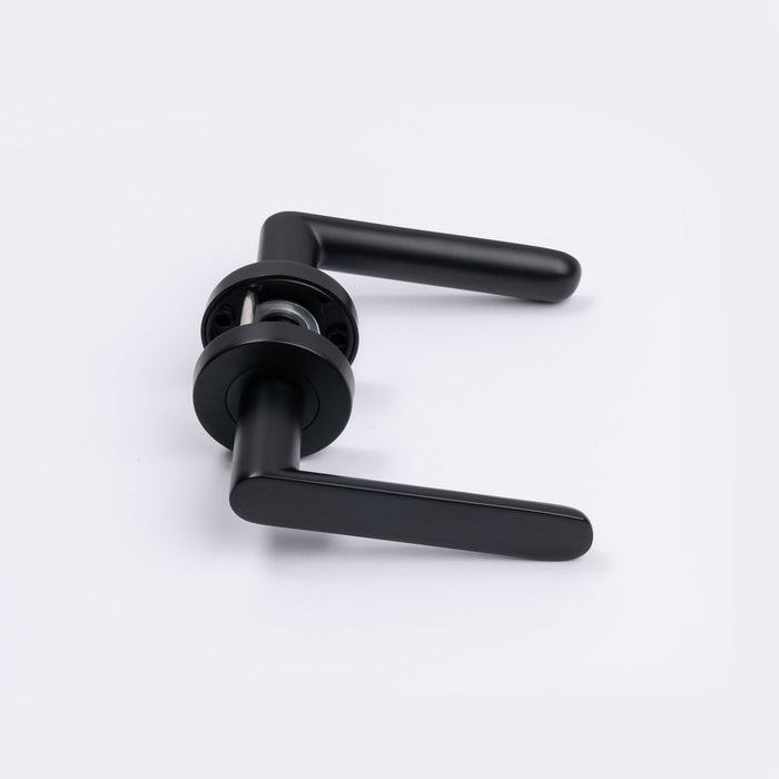 Matt Black Passage Door Handle - Fairhaven - Manovella