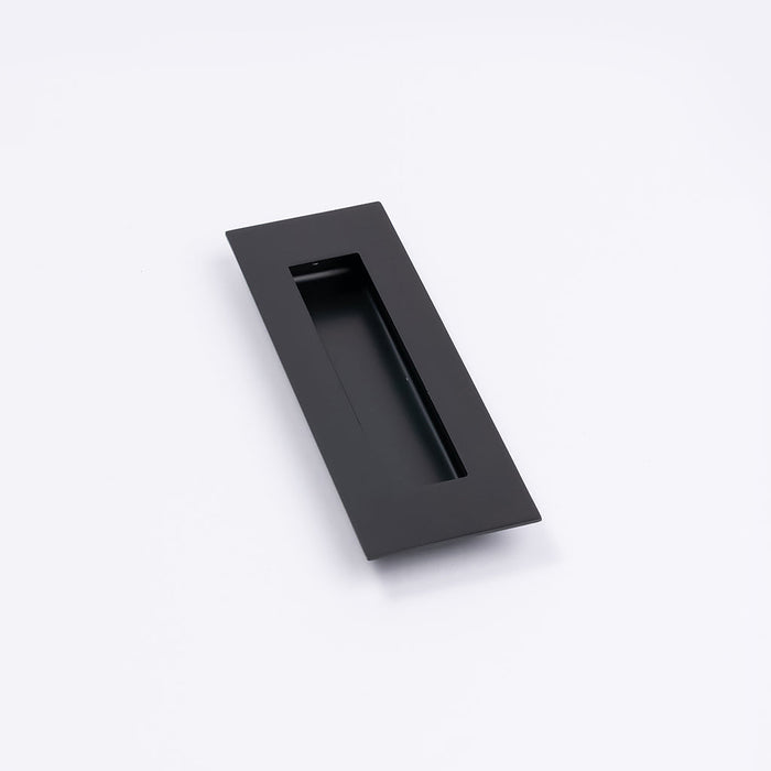 Matt Black Sliding Door Flush Pull 150mm x 50mm - Manovella