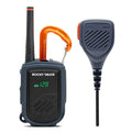 Rocky Talkie walkie talkie with hand mic on a white background