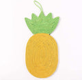 Natural Sisal Pineapple Shape Cat Scratch Mats, Anti-Slip Cat Scratching Pads Toy for Indoor Cats