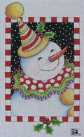 Needlepoint Canvas: Clown Snowman