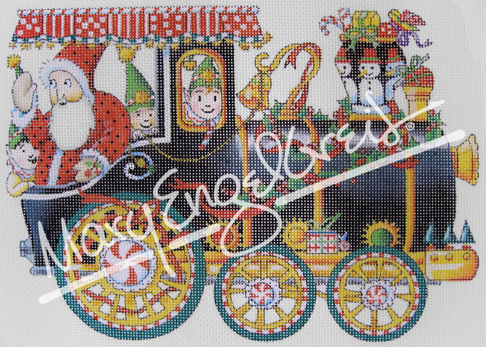 Needlepoint Canvas: Toyland Engine