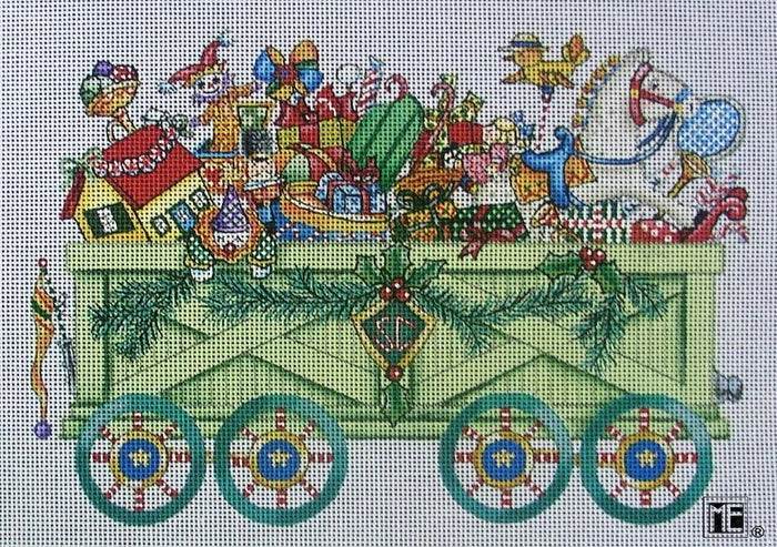 Needlepoint Canvas: Toyland Open Box