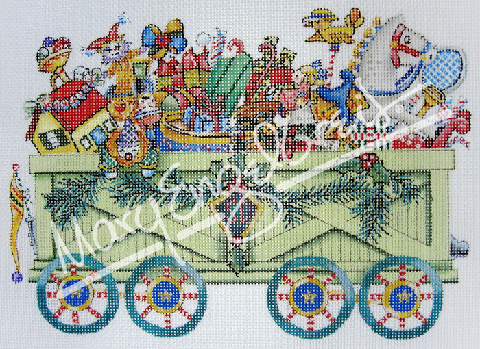 Needlepoint Canvas: Toyland Open Box