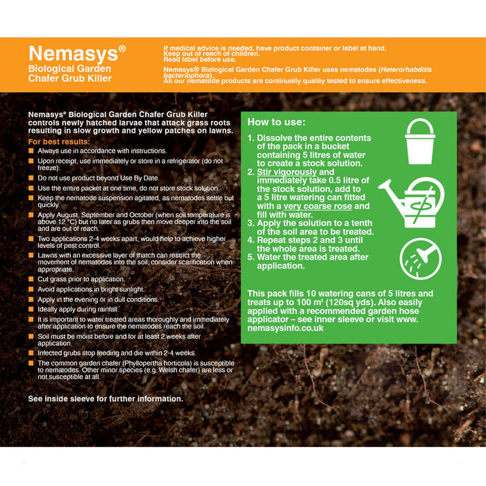 Buy Nemasys Natural Chafer Grub Killer online UK