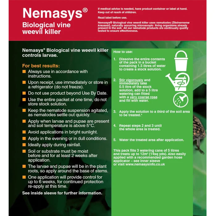 Buy Nemasys Natural Vine Weevil Killer online UK