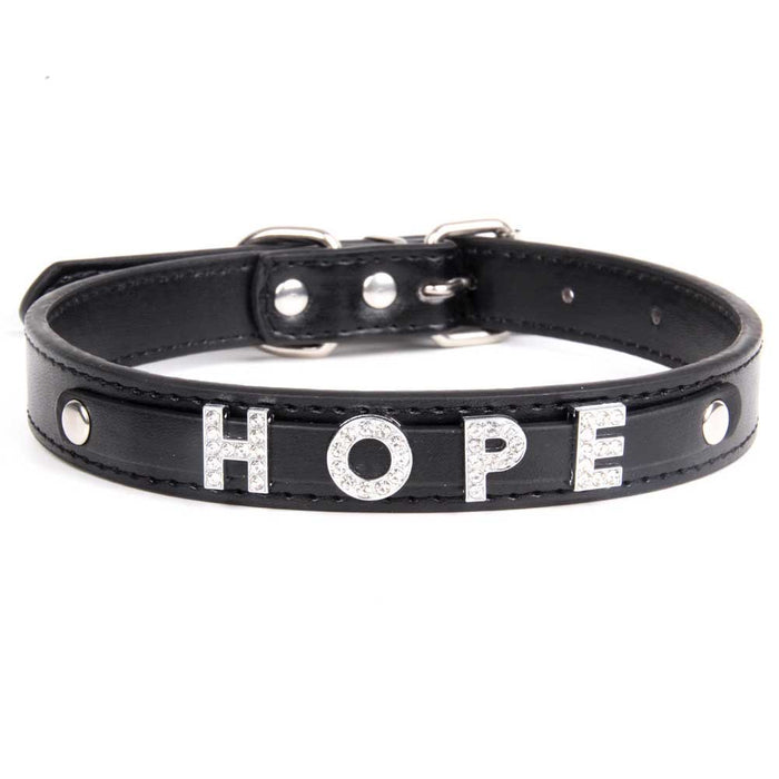 Personalized Bling Dog Collar with Custom Name & Rhinestones– PU Leather Adjustable Collar