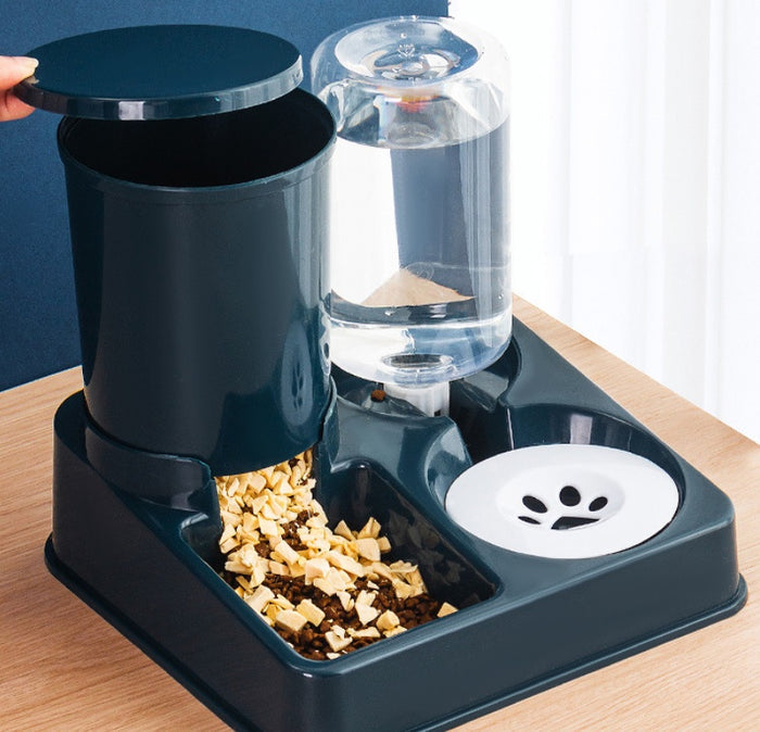 Pet Automatic Cat Food Dog Bowl And Basin Combined Feeding Device Pet Supplies