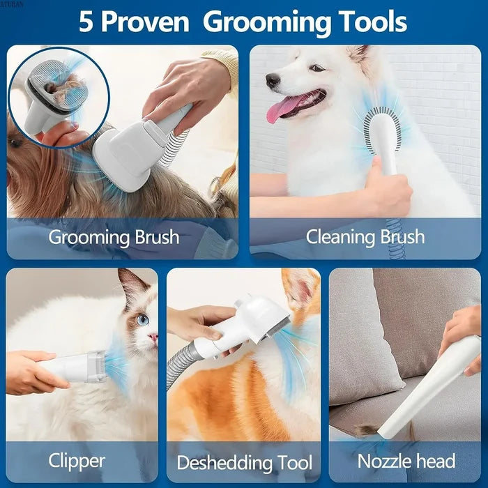 Pro-Groom 5-in-1 Pet Vacuum & Salon Grooming Kit