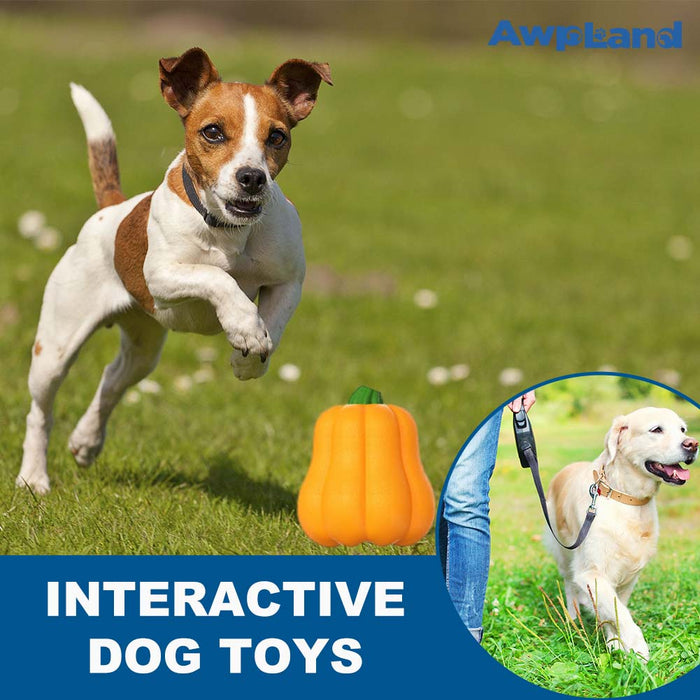 Pumpkin Dog Chew Toys for Aggressive Chewers for Small Medium Large Dogs