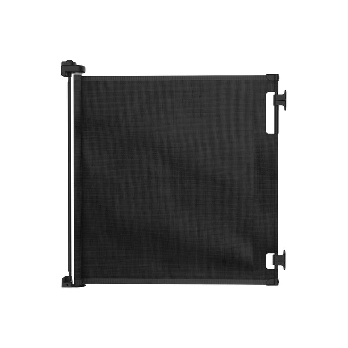 Retractable Baby Gate | 1.4m W x 0.84m H - Black - Perma Child Safety