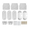 Retractable Baby Gate (New) - Wall Mounting Set - White - Perma Child Safety