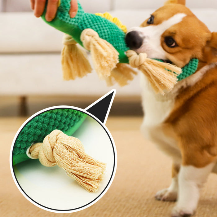 Rope Dog Toys for Aggressive Chewers, Indestructible Dog Squeaky Toys to Keep Them Busy