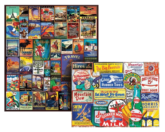 Set of 2: Best Selling 500 Piece Puzzle Bundle