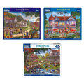 Set of 3: Artist Steve Crisp - Country Retreats Bundle 1000 piece