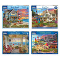 Set of 4: Artist David Maclean - Coastal Retreats Bundle 1000 piece